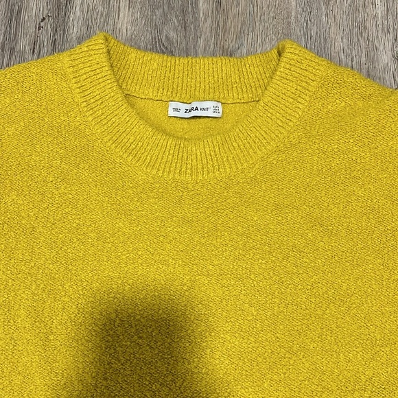 Zara Knit boyfriend sweater with round neckline and long sleeves - Picture 4 of 15